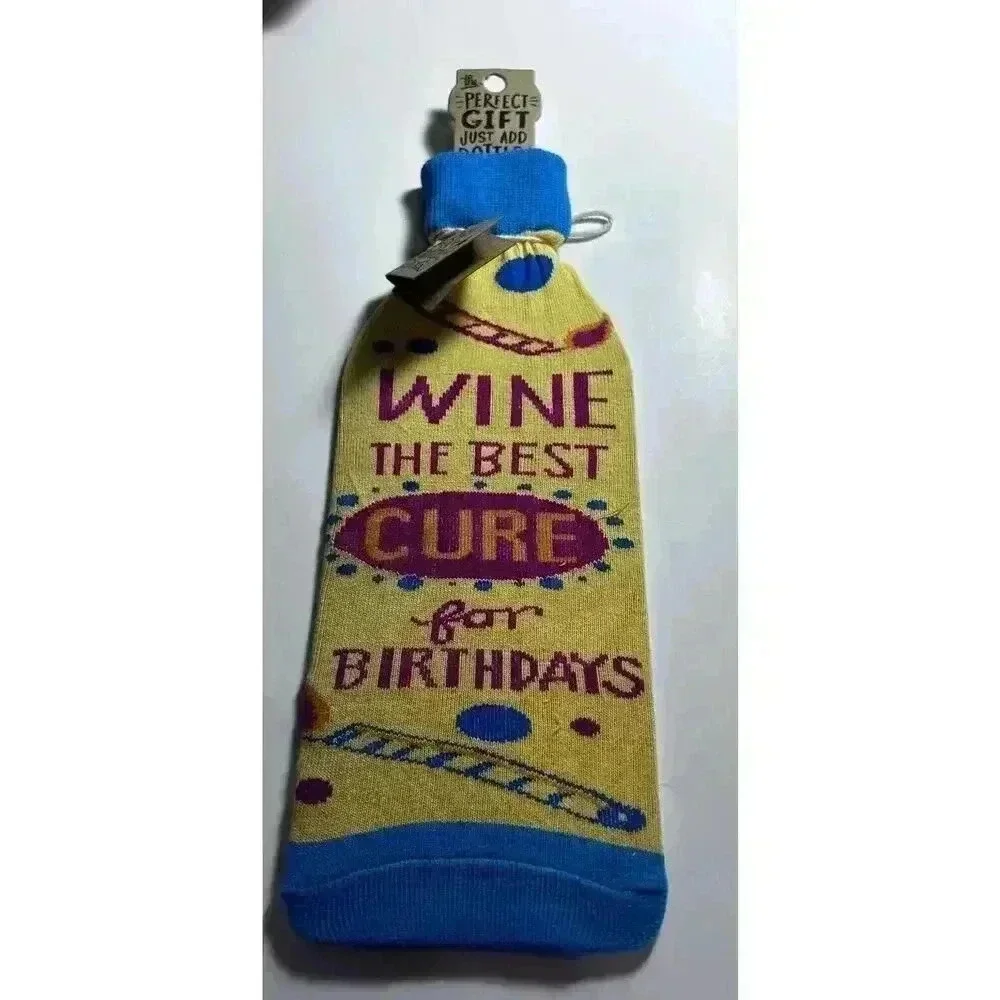 Wine Bottle Sock Bag Cover Primitives by Kathy - 